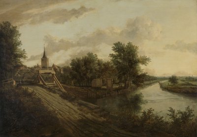 ローリングブリッジのある風景 作： School of Jacob van Ruisdael